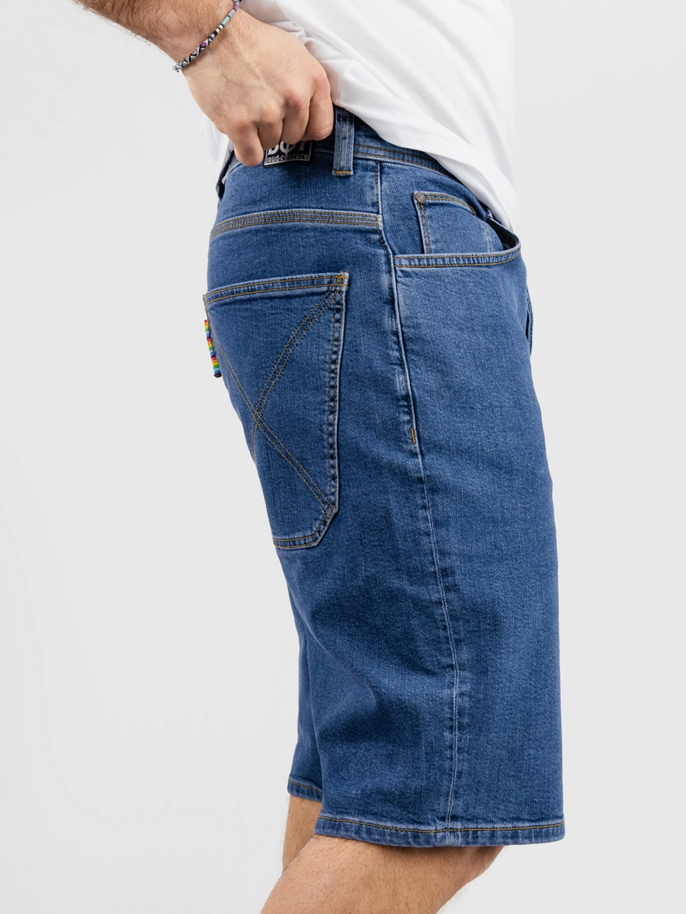 Homeboy X-tra BAGGY Denim Shorts washed blue