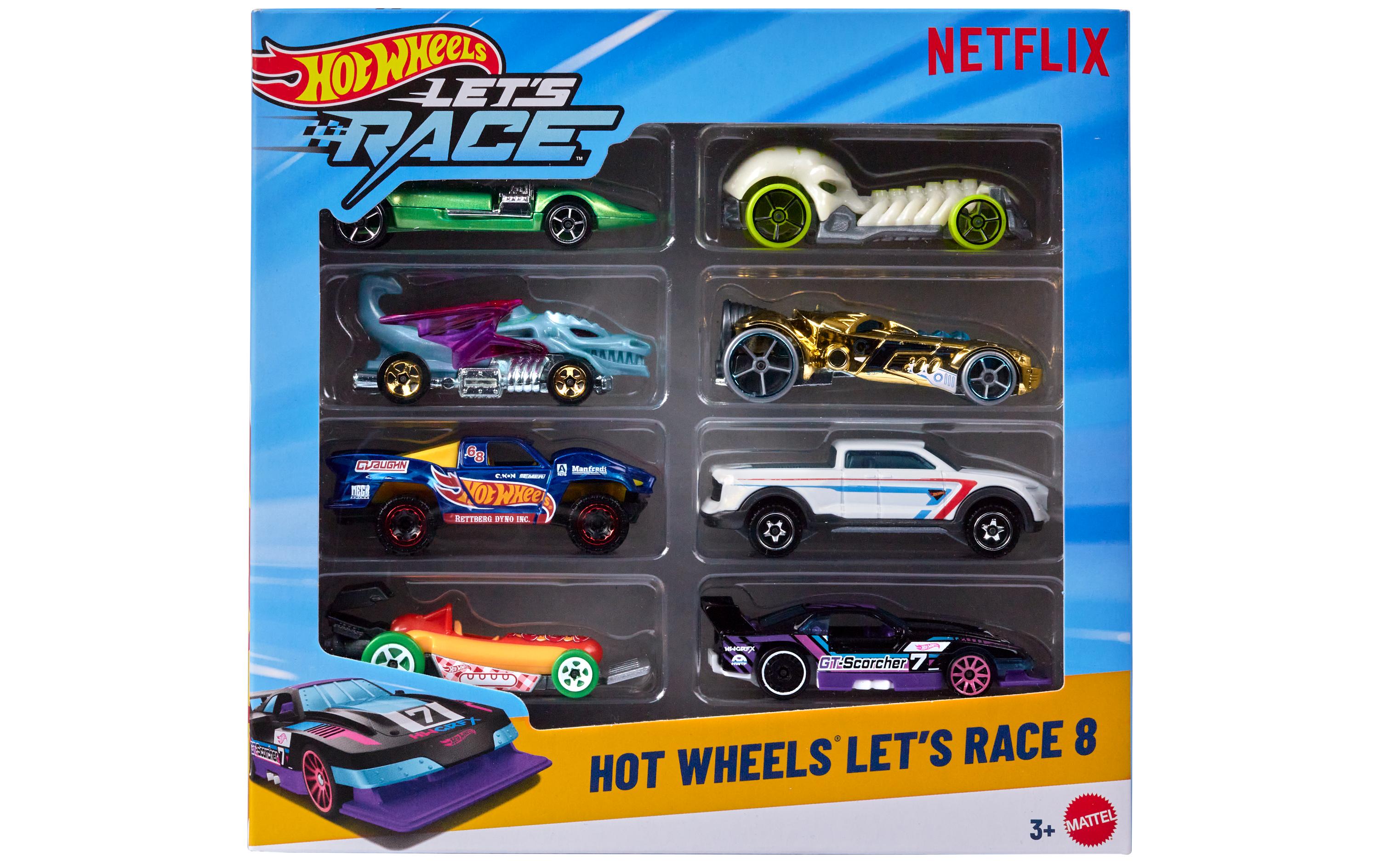 Action Cars Let's Race 8-PackFahrzeuge im Massstab 1:64