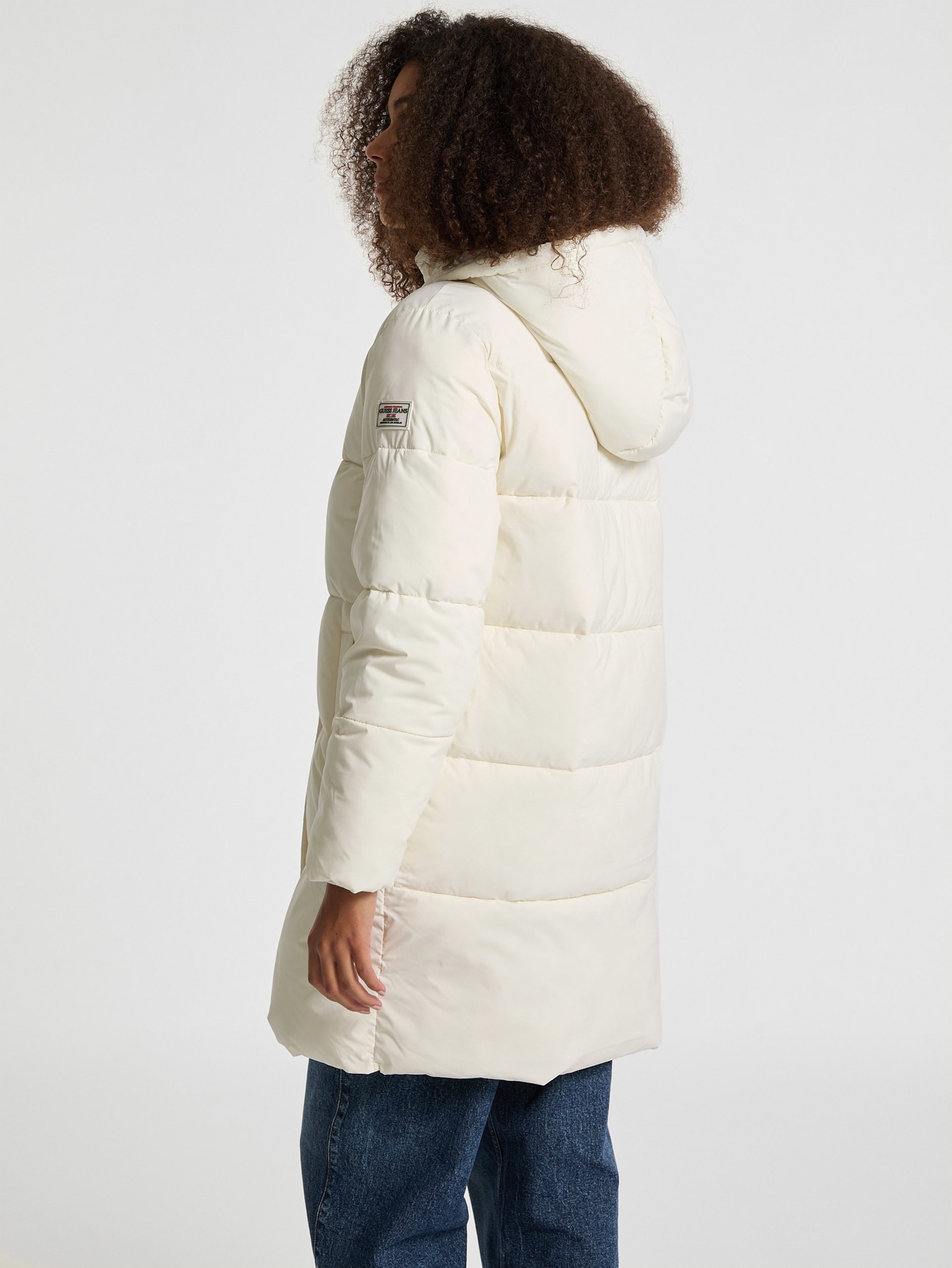 Jaqueta puffer com capuz