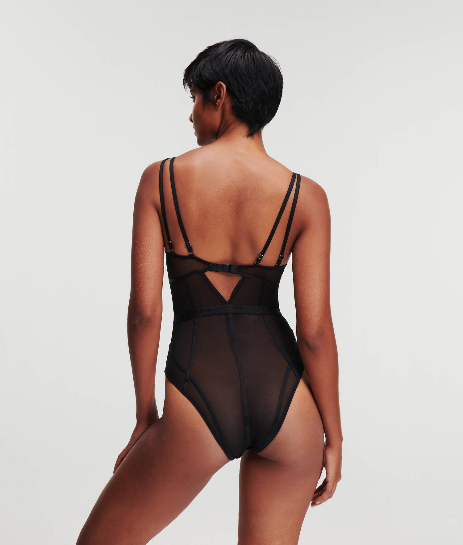 BODY TRANSPARENT À ARMATURES