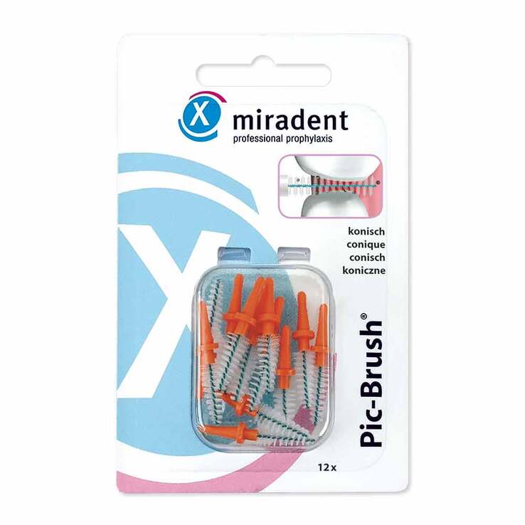 Miradent Interdentalbürste Pic-Brush coni orange, 12 St