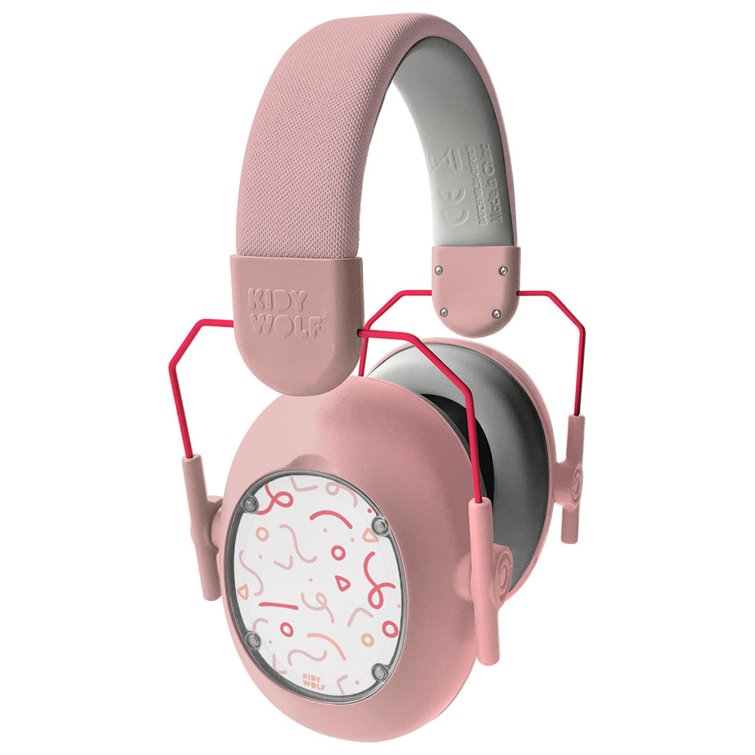 kidywolf noise cancelling koptelefoon - roze