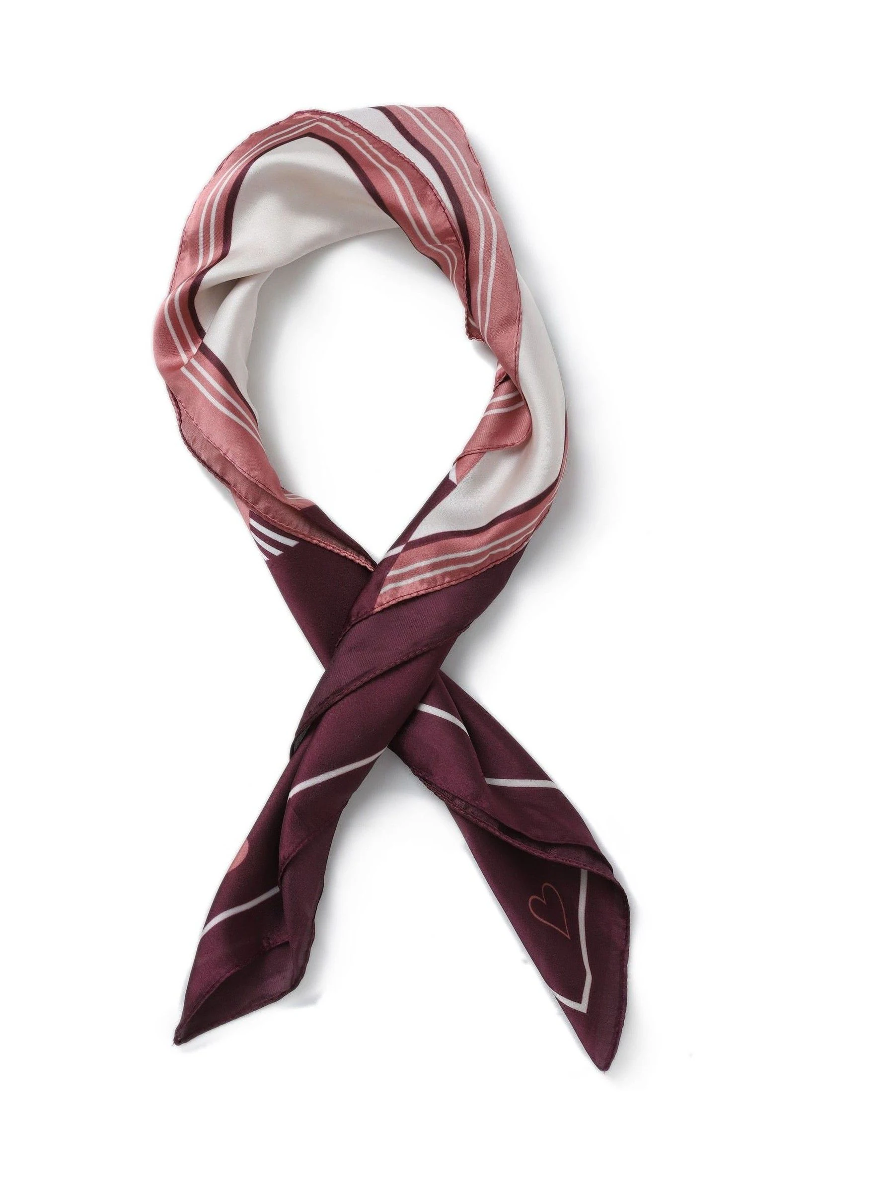 Aela Purple Striped Scarf
