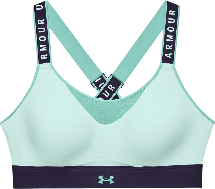 Under Armour Infinity High Blocked sports bh Grøn