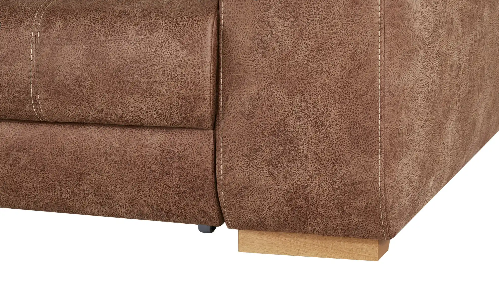 bobb Big Sofa cognac - Microfaser Caro