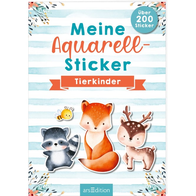 Meine Aquarell-Sticker - Tierkinder - über 200 Sticker