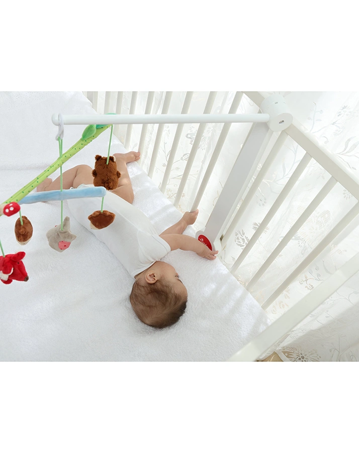 Mobile-Halter RACK aus Holz in weiß