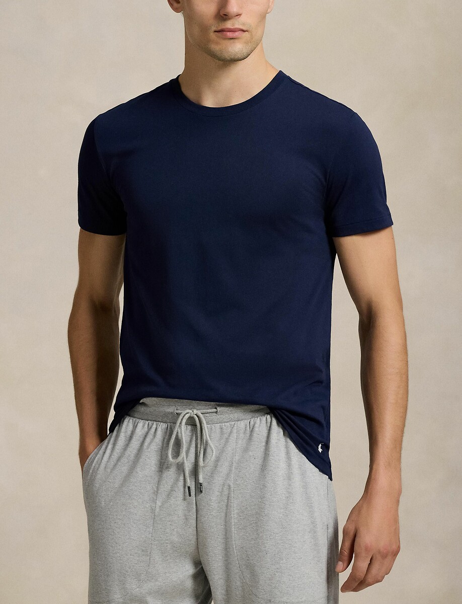 POLO RALPH LAUREN<br>Conjunto de 3 camisas ajustadas com gola redonda