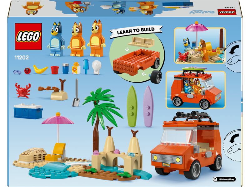 LEGO® Blueys Strandausflug 11202 Interaktives Spielzeug für junge Fans