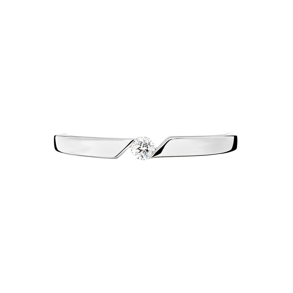 Bague Solitaire Anilie Or Blanc Diamant