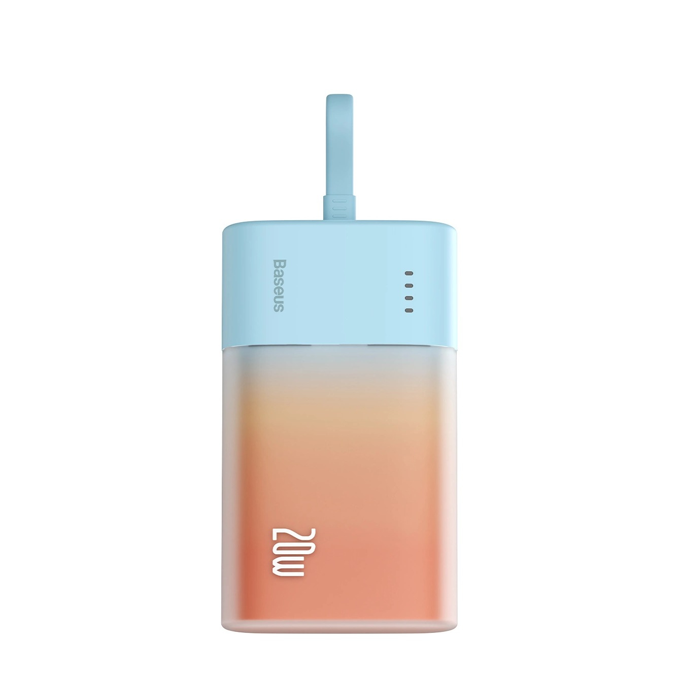 (20W) 5200mAh USB C Powerbank Power Delivery Ladegerät inkl. Lightning Ladekabel - Sunset Orange