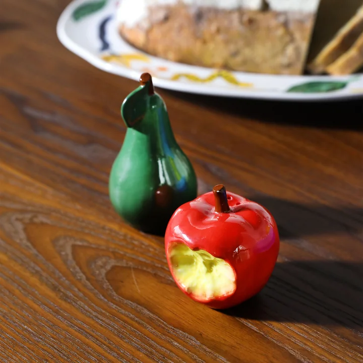 &klevering - Haines Salz- und Pfefferstreuer, Apfel & Birne, mehrfarbig