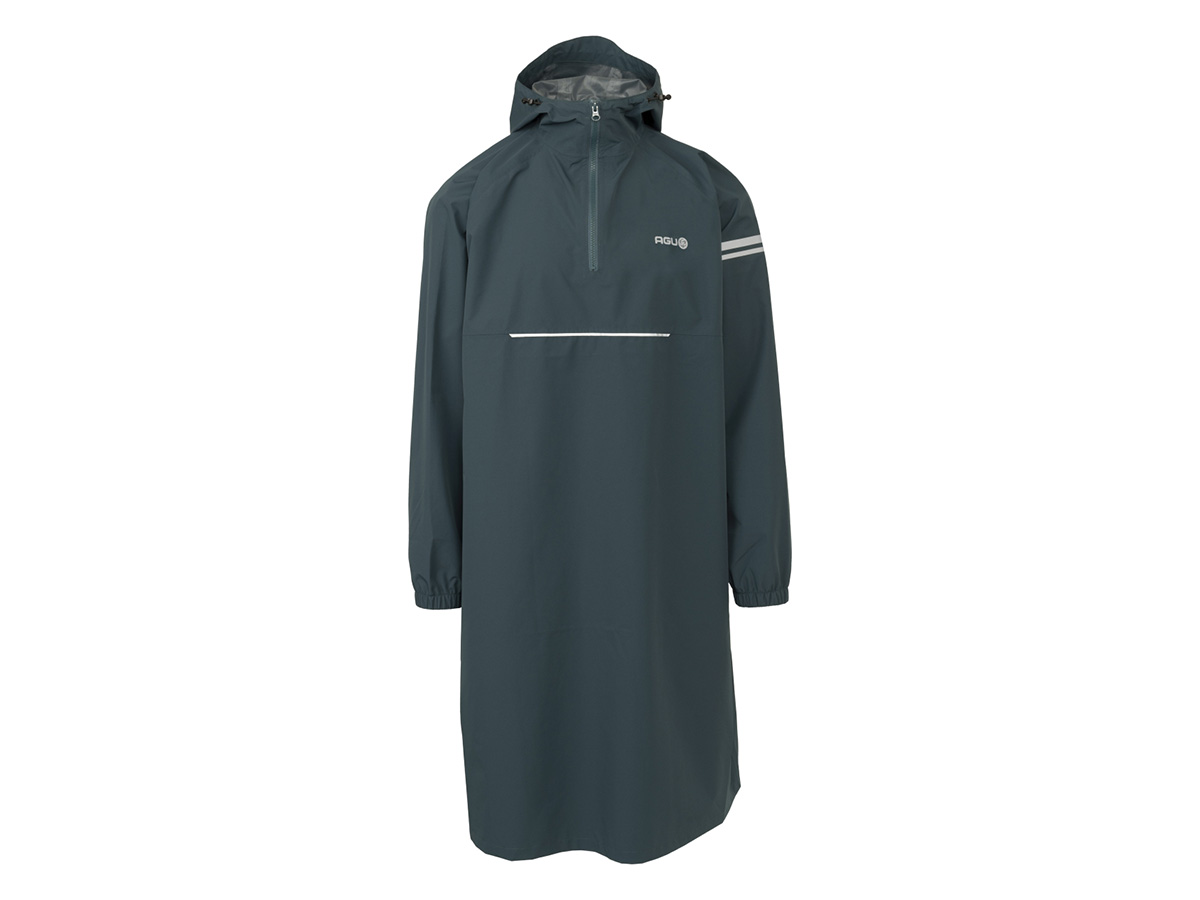 Agu longsleeve regenponcho   - deep sea green