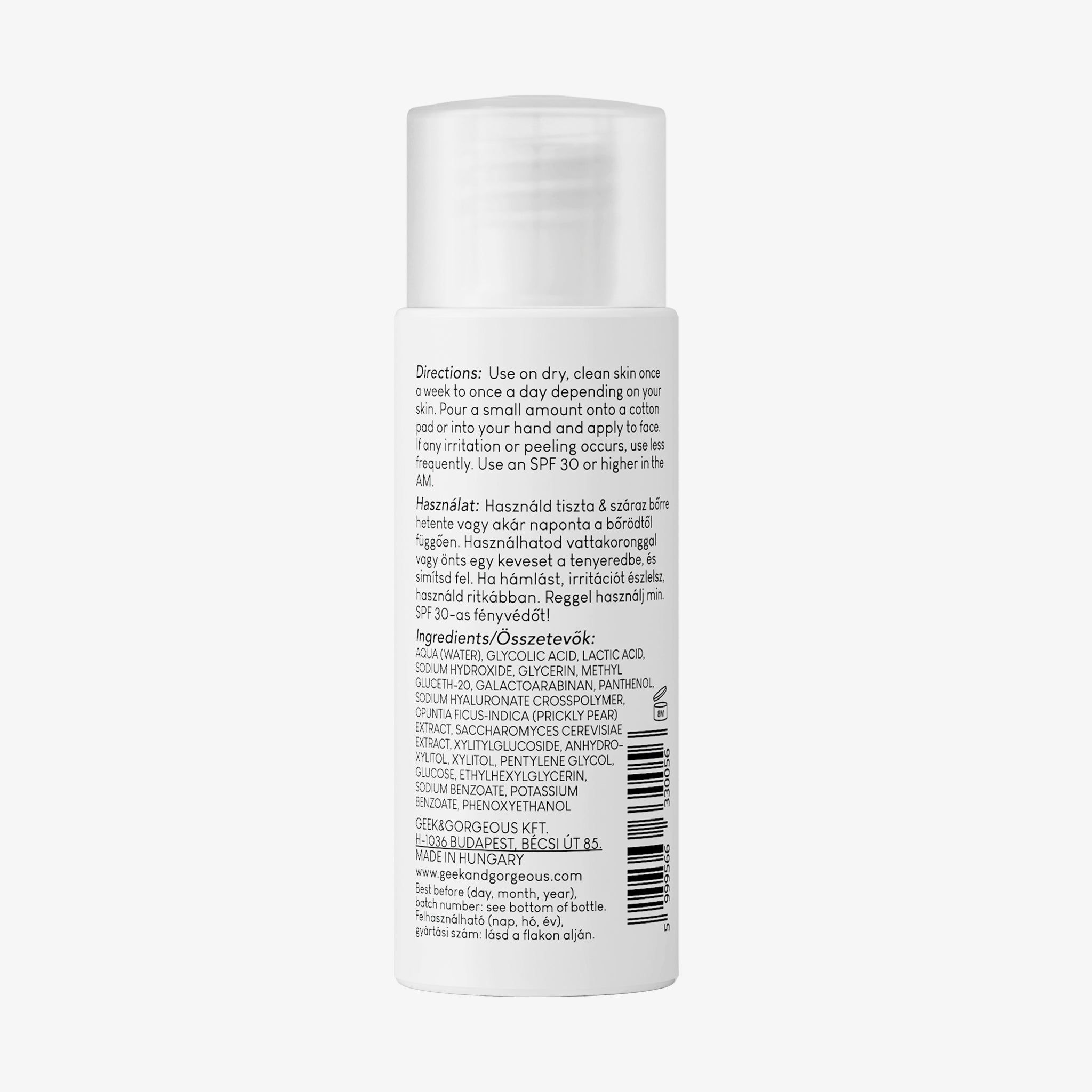 Geek & Gorgeous Smooth Out- Anti-ageing Peeling mit 12% AHA und Feigenkaktusextrakt, 100 ml