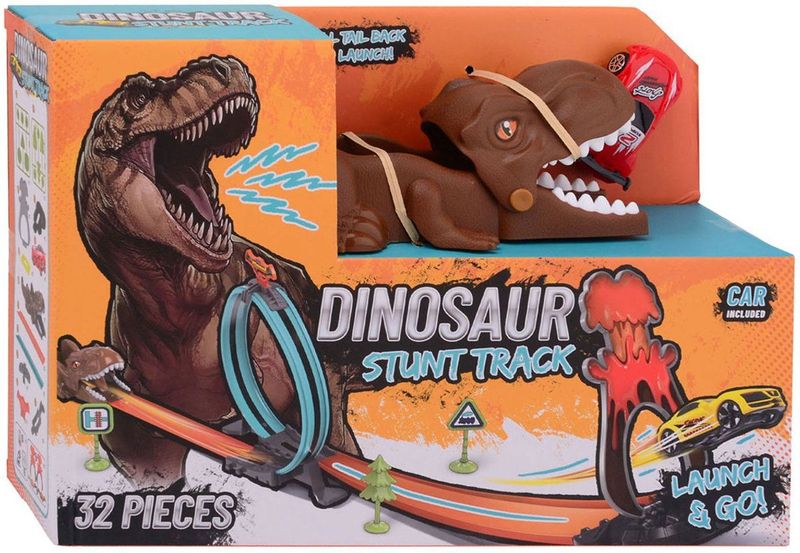 Lanceer Auto - Dino Racebaan - Speelgoed