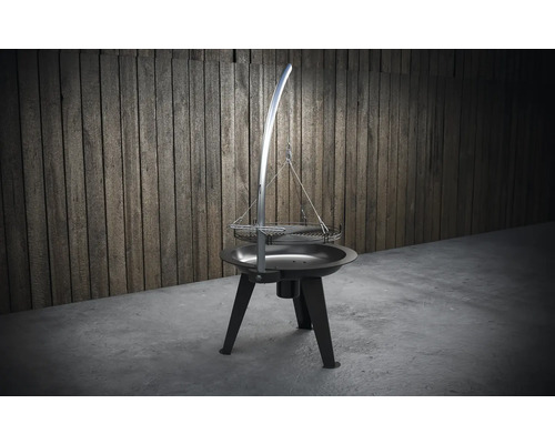 Tenneker® Houtskoolgrill Draaigrill TC Swing II Ø 50 cm met asbak Zwart
