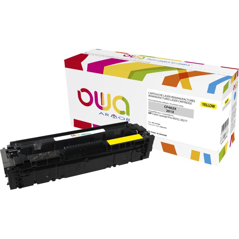 Toner remanufacturé OWA - haute capacité - pour HP CF401X