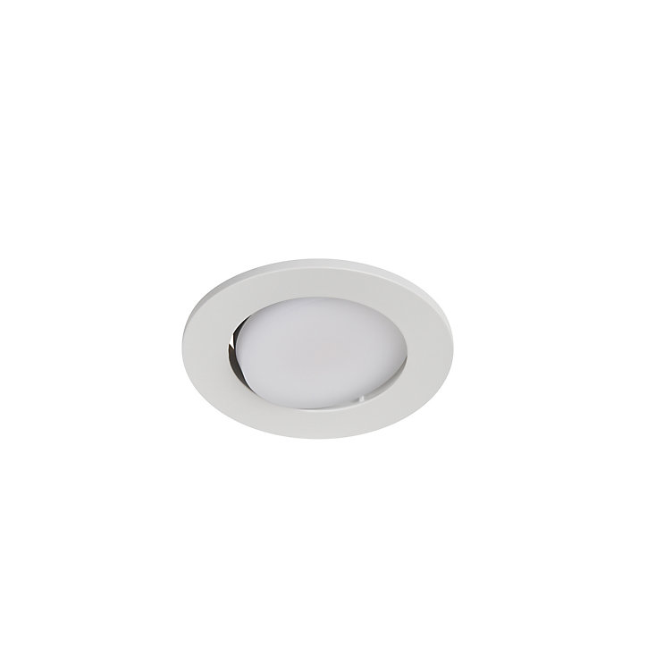 3 spots encastrables Quimby LED intégrée blanc neutre IP20 dimmable 350lm 5.5W Ø8.5xH.5.2cm blanc GoodHome