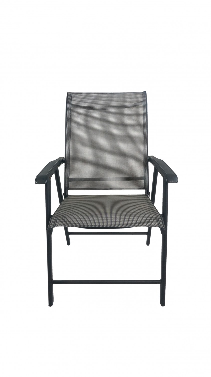 Gartenstuhl klappbar 2er Set anthrazit