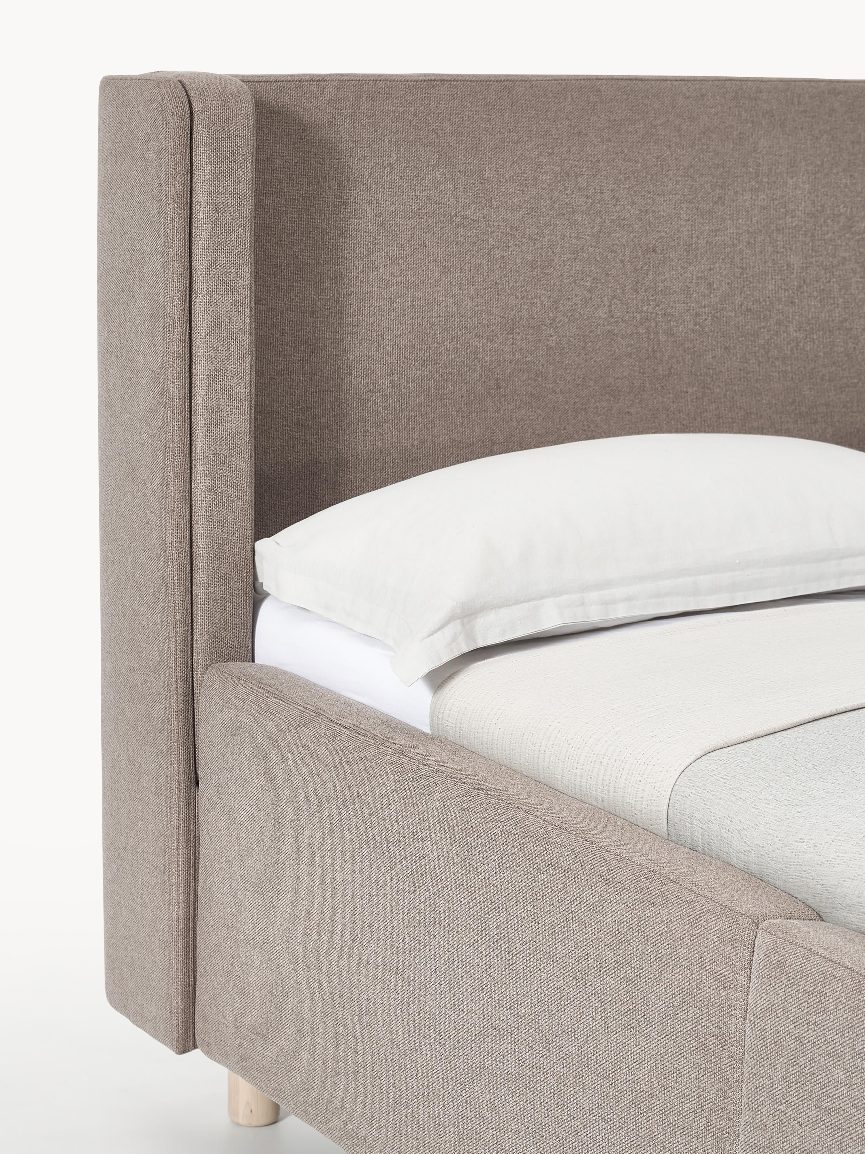 Gestoffeerd bed Arche met lades