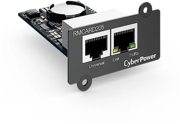 CyberPower RMCARD205 - Adapter for fjernadministration - 100Mb LAN - 100Base-TX - for Smart App Professional Rackmount Series PR3000; Smart App Sinewave PR1000