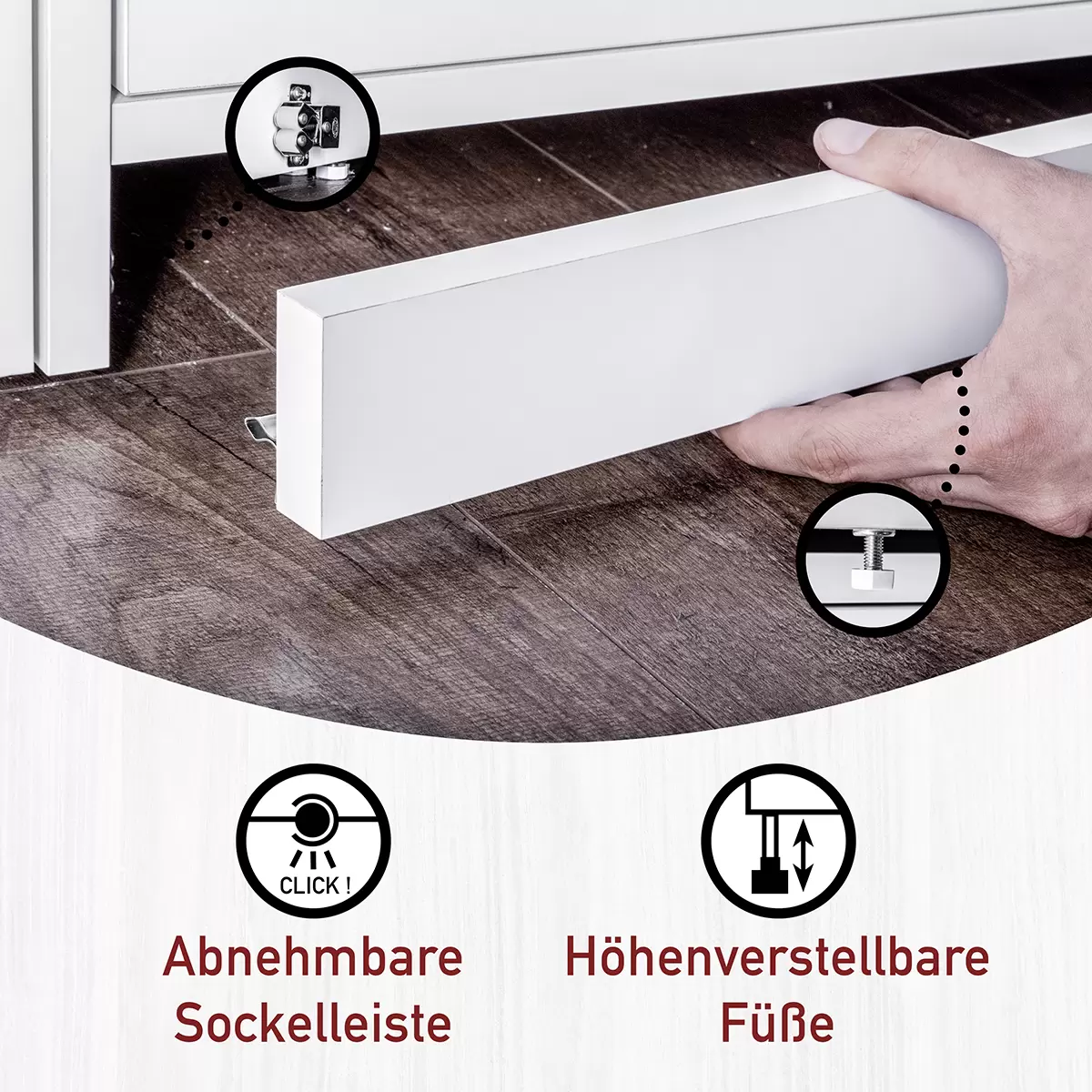Geräteschrank 1 Galleria Bianco weiss