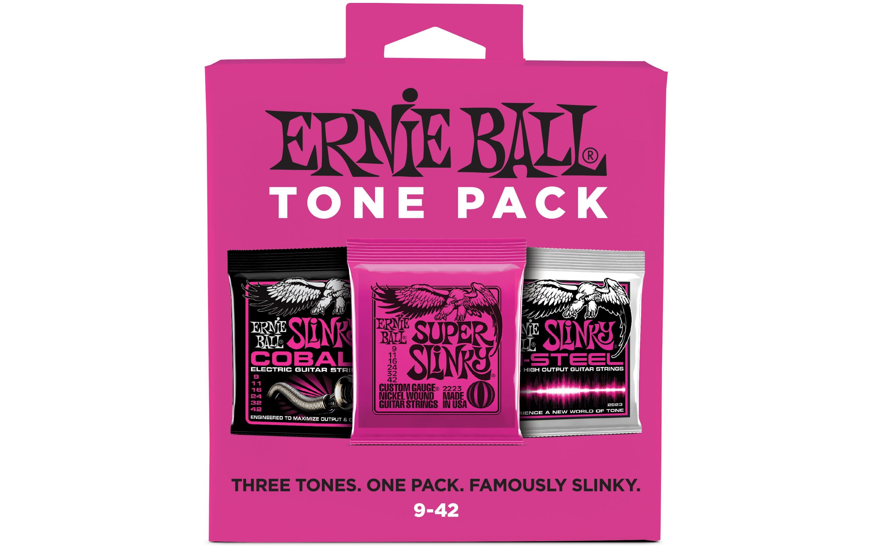 Gitarrensaiten 3333 Slinky 3er Tone Pack – Slinky 9 - 42Saiten-Set für drei verschiedene Sounds