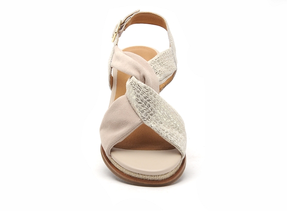 Fugitive nu pieds talons femme iser beige