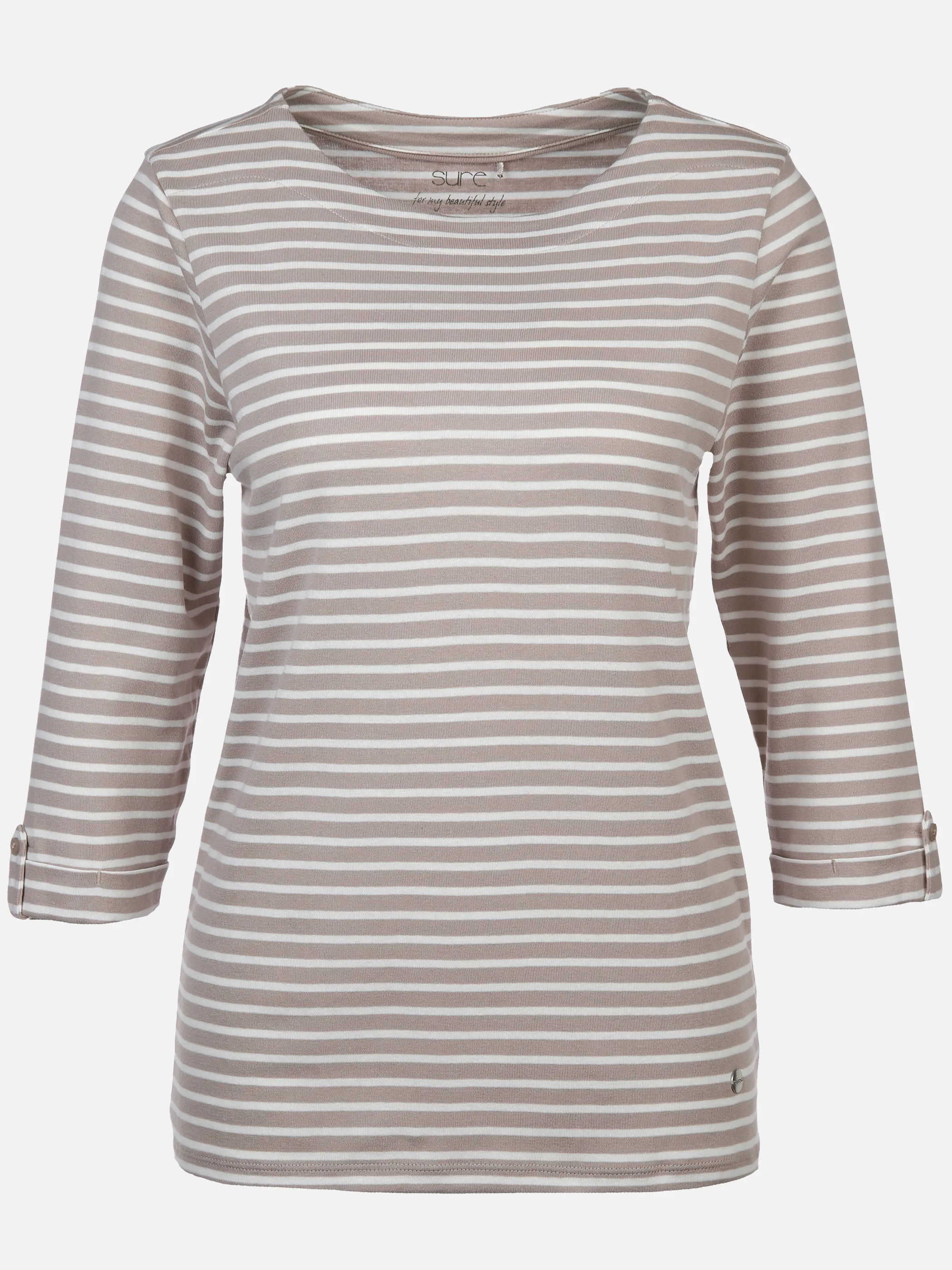 Damen Streifenshirt mit 3/4 Arm