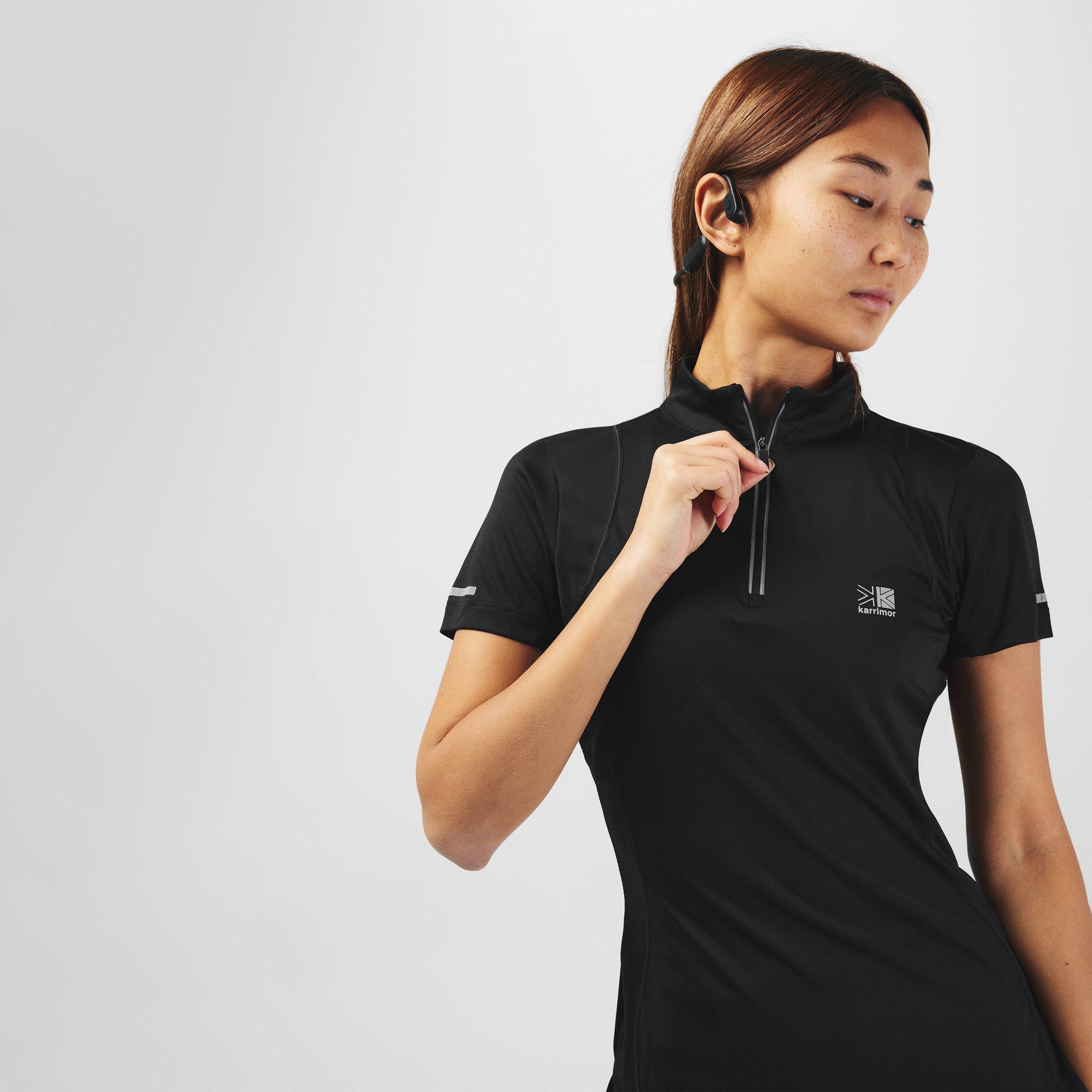 Karrimor Womens Short SleevequarterZip T Shirt