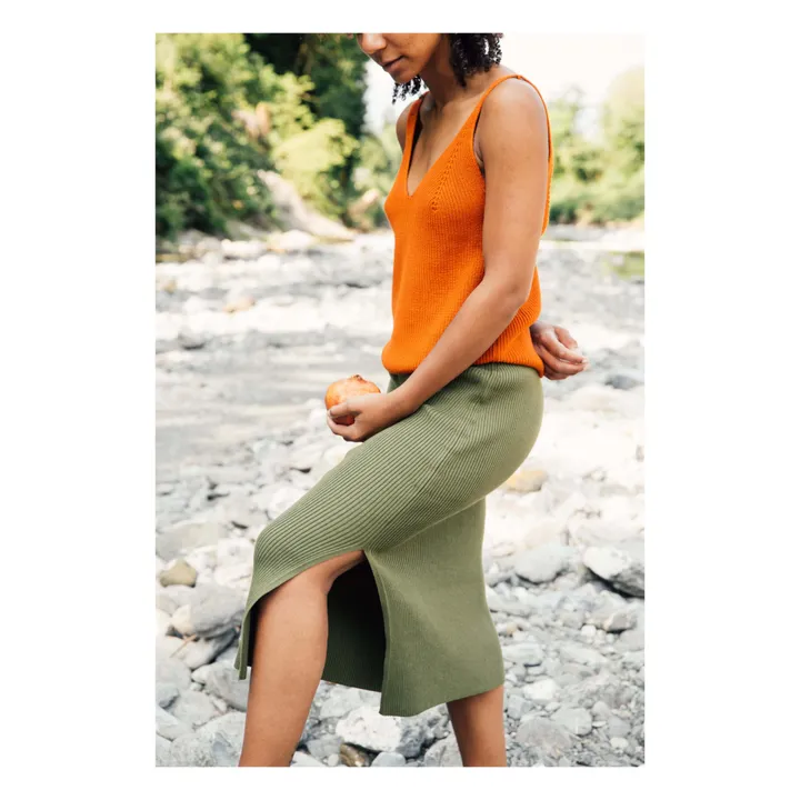 Matona Débardeur Maille Coton Bio | Rouille