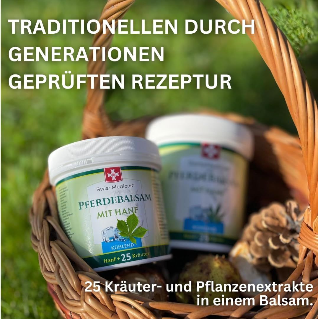 SwissMedicus Pferdebalsam mit Hanf Kühlend