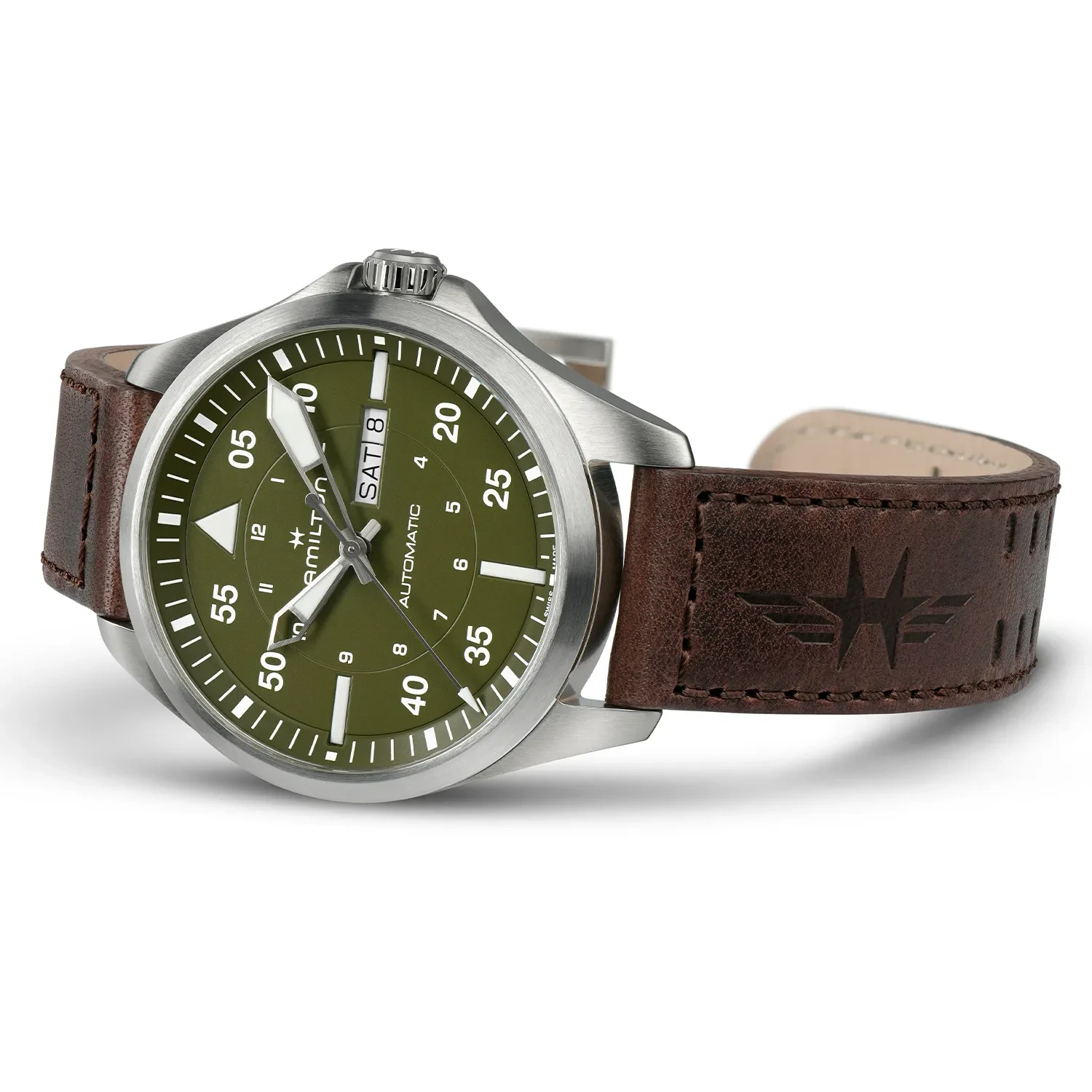 Hamilton Khaki Aviation Pilot Day Date Auto H64635560