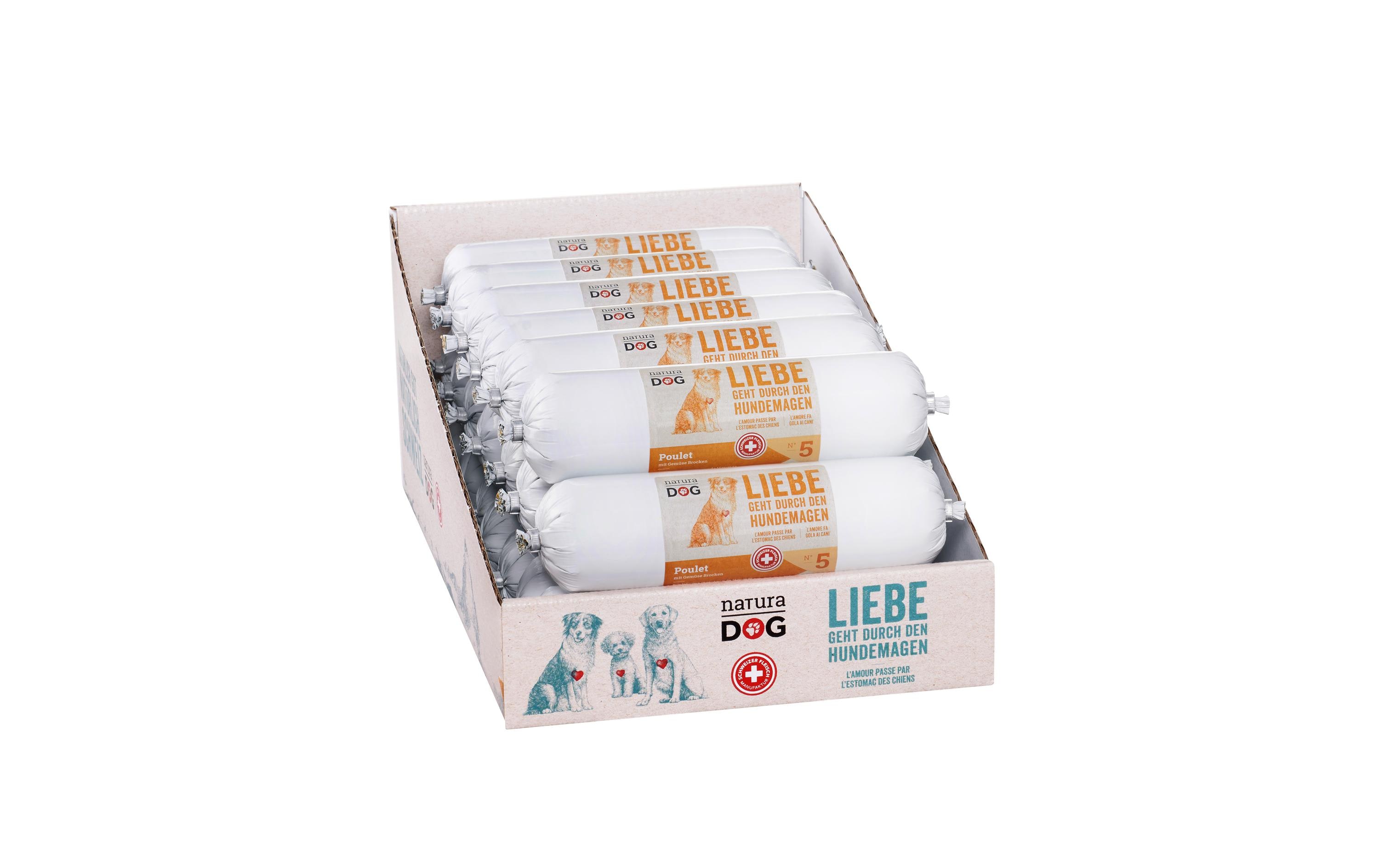 Nassfutter Poulet mit Gemüse Brocken Multipack, 20 x 400 gAlleinfuttermittel für ausgewachsene Hunde
