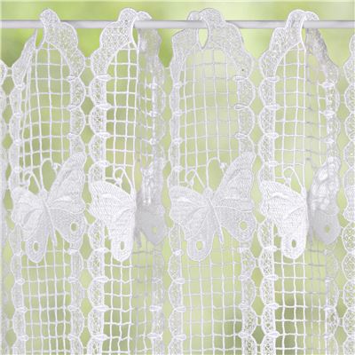 Brise-bise macramé papillons