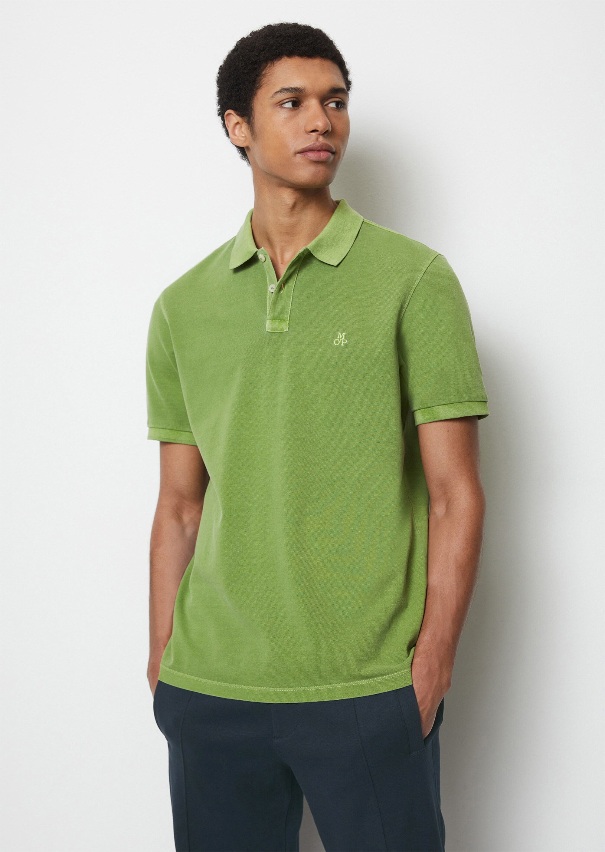 Kurzarm-Poloshirt Piqué regular aus Bio-Baumwolle
