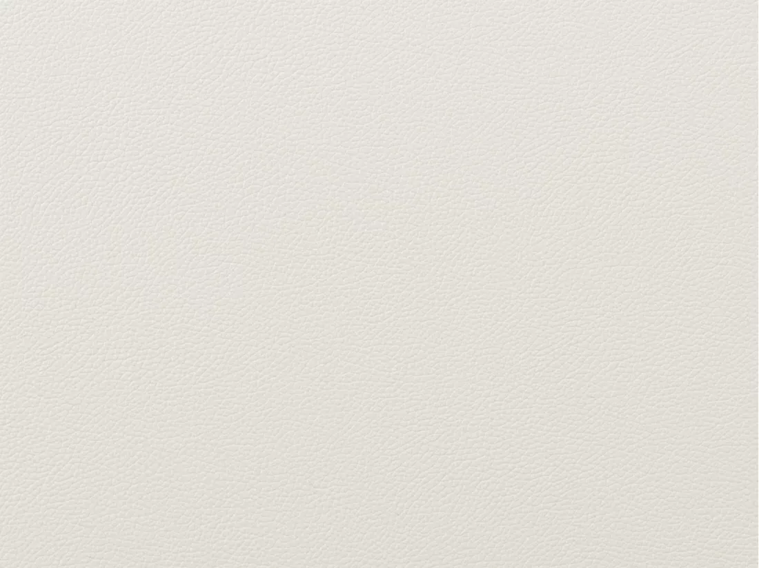 Canapé d'angle en cuir SOLANGE - Blanc - Angle droit