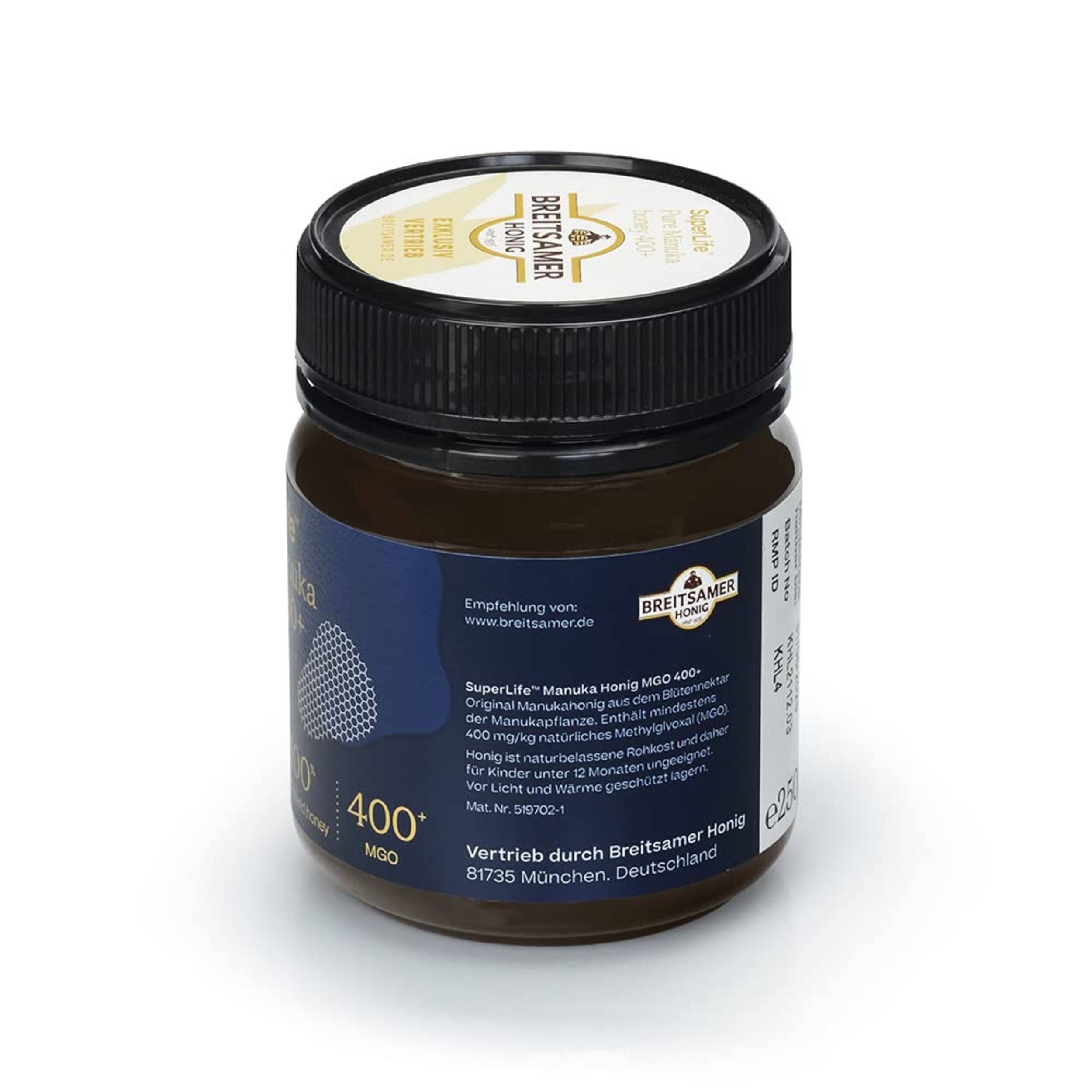 SuperLife Manuka-Honig MGO 400+