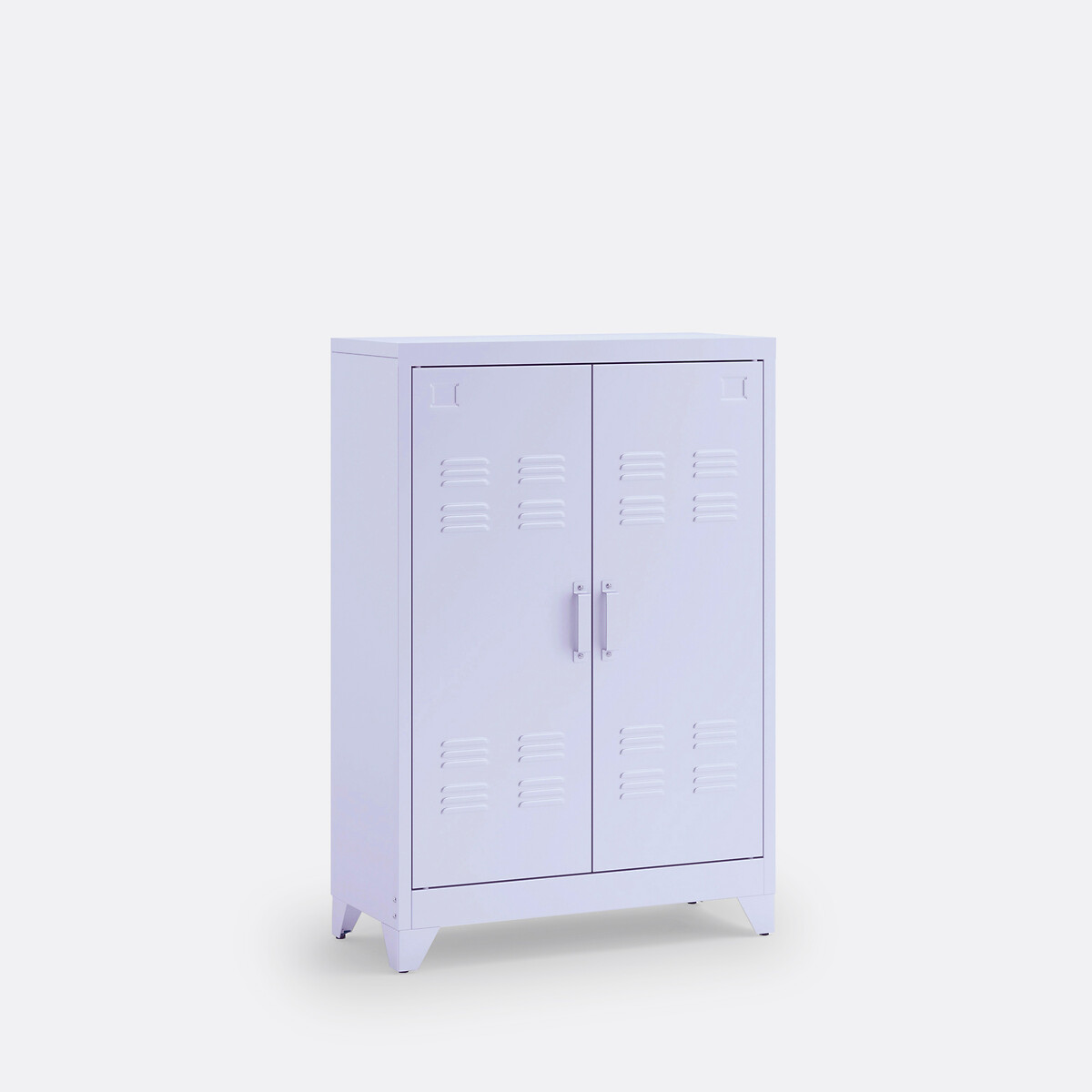 LA REDOUTE INTERIEURS<br>Armário baixo de metal, 2 portas, Hiba