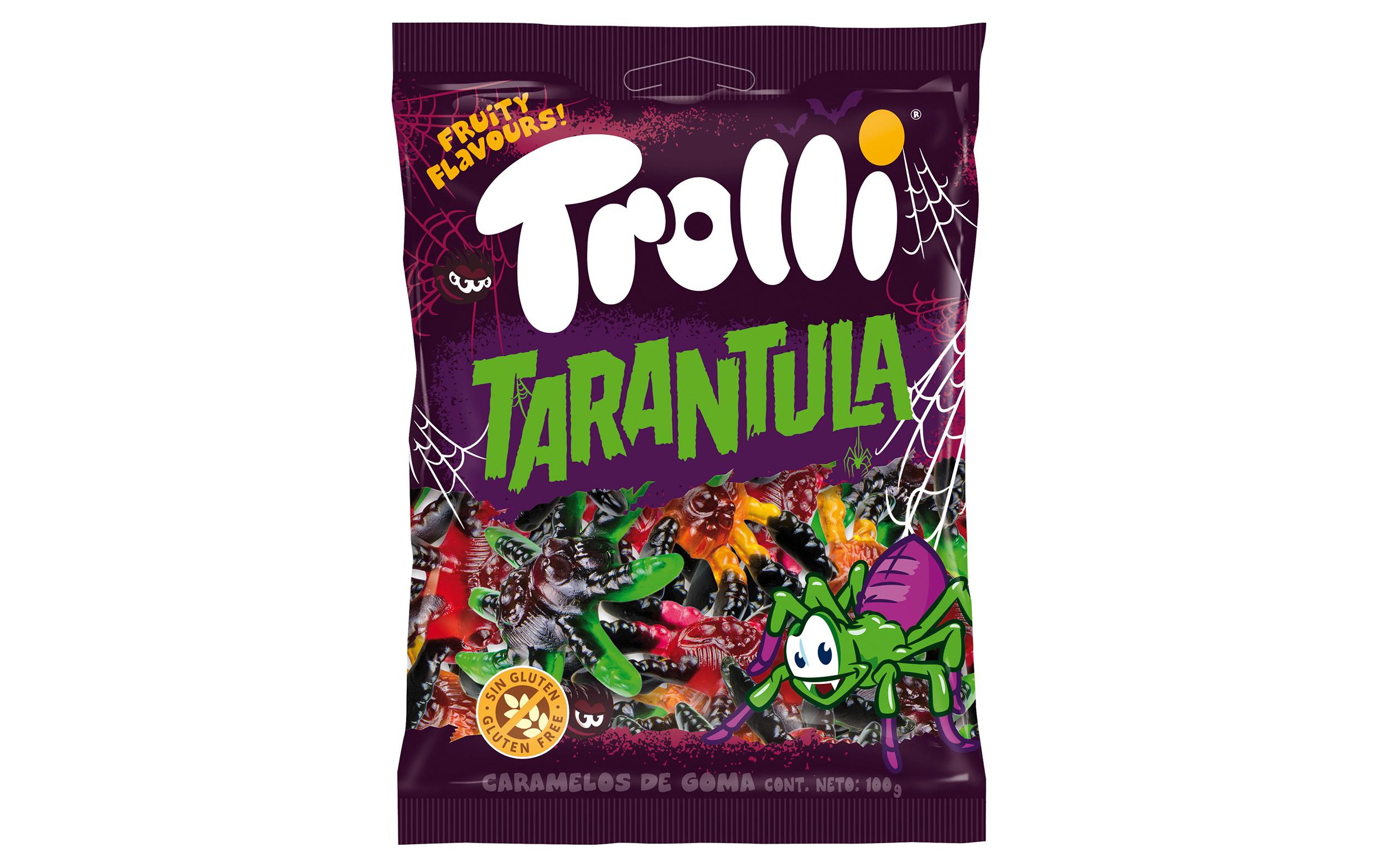 Gummibonbons Tarantula 100 gBunte Fruchtgummi-Taranteln für Halloween