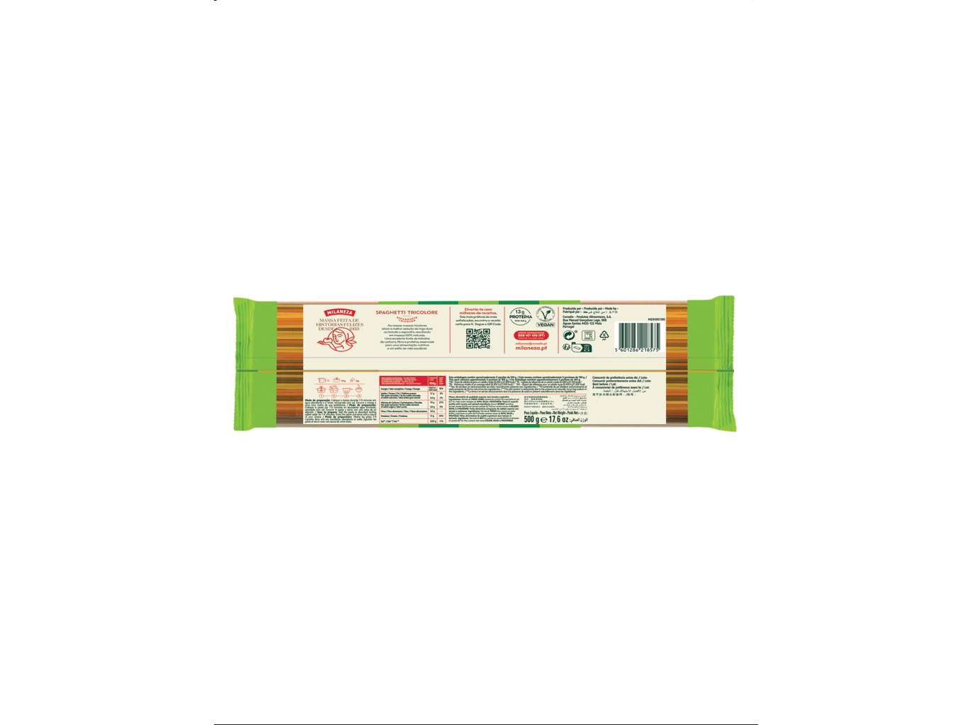 SPAGHETTI MILANEZA TRICOLORE 500G