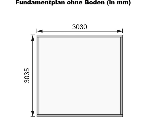 Karibu Speyer 3 tuinhuis, 346 x 331,5 cm, naturel