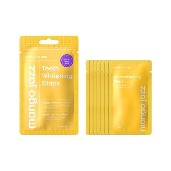 SmilePen Pop Teeth Whitening Strips<br>7 × 2 Stück, Mango Jazz
