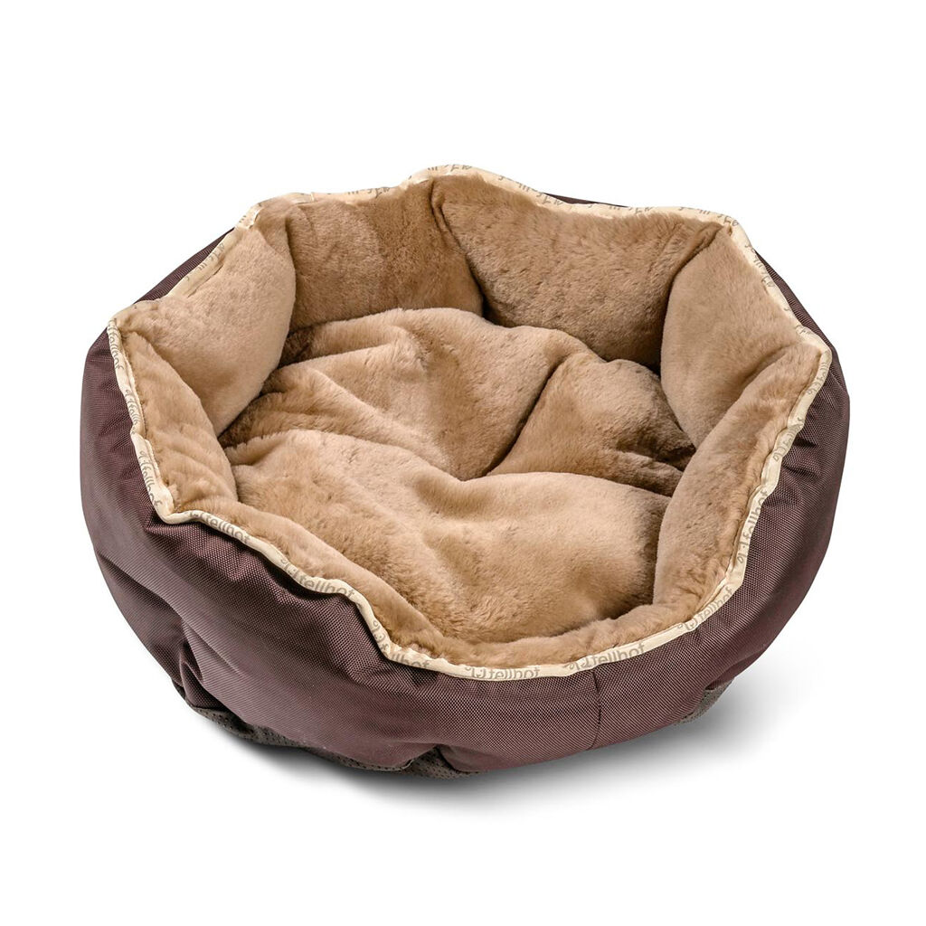 Zubehör - TierZubehör Lammfell-Kuschelbett gross braun