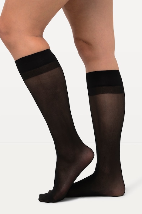 Essential Kniestrümpfe, 3er-Pack, 30 den, Komfortbündchen