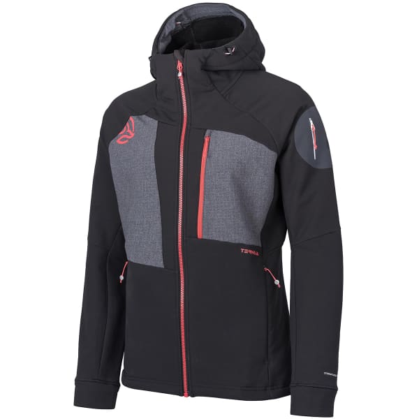 Softshell randonnée TERNUA LEKKA HARD HOOD 2.0 JKT W BLACK/WHALES GREY