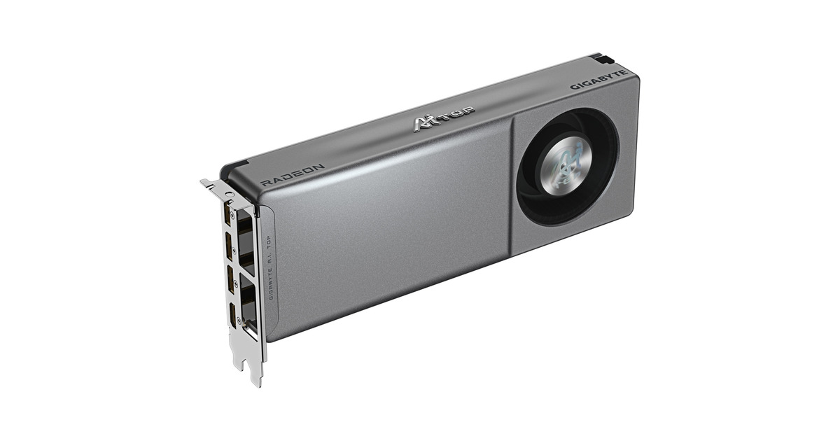 GIGABYTERadeon AI PRO R9700 AI TOP 32G grafische kaart  (Zwart, 3x DisplayPort, 1x HDMI)