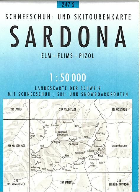 BUNDESAMT - 247S SARDONA ECHELLE 1 50 000