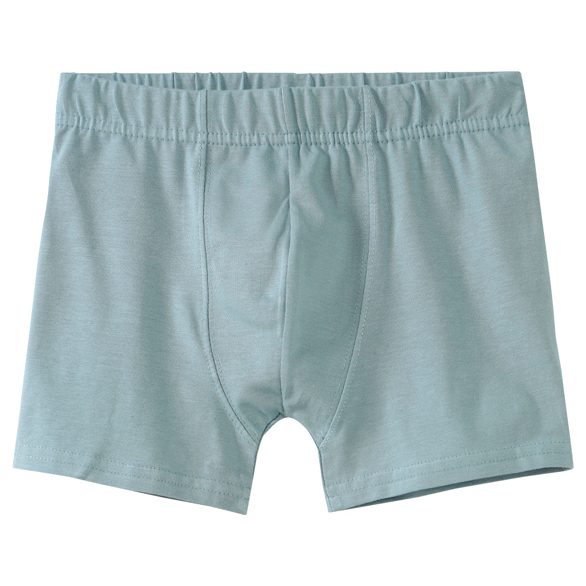 Famy 3 Jungen Boxer mit Bio Baumwolle salbei / dunkelgrau / weiss