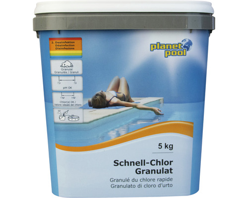 Planet Pool 5 kg snelle chloorkorrels voor hoge en snelle chlorering